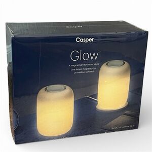 Casper Glow Smart Light NIB Rechargeable
2 Portable Bedside Sleep Night Lights